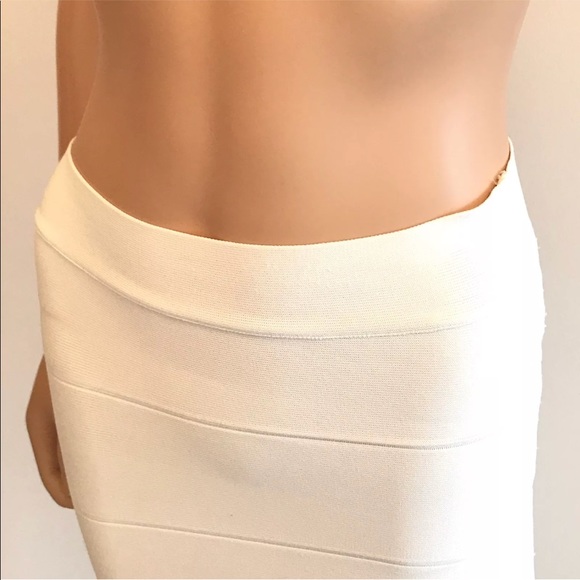 BCBG Gardenia Alexa Pencil Skirt Size XS Ivory - Picture 3 of 8